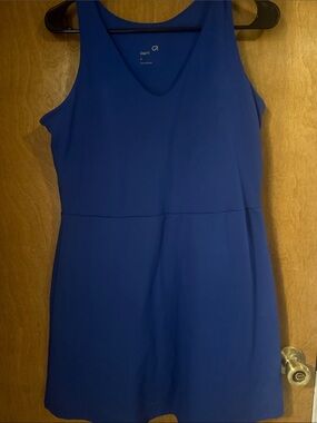 GAP Sleeveless V-Neck Dress in Deep Blue